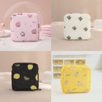 생리대 화장품 미니 파우치 휴대용 방수 가방 선인장