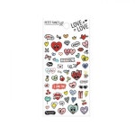쁘띠팬시 쁘띠 스티커 LoveLove 95x200mm 1매 DA5399