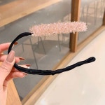 큐빅 와이어 머리끈 올림 머리밴드 1 1 헤어밴드 그린1개 랜덤1개