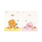 아이콘스 카카오프렌즈 카카오프렌즈 프루티 40P 클리어 파일 악보 A4 서류 파우치 클리어 화일 리틀라이언