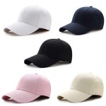 머리가 작아보이는 심플 무지 야구 모자 남자 여자 공용 커플 볼캡 6컬러