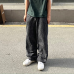 Linen 329 와이드 데님 팬츠