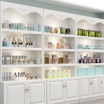 미용실 진열장 화장품 진열대 메이크업 캐비닛 브링고