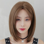 하이유니 스트레이트 펌 헤어 중단발 통가발 가발망 거치대 세트