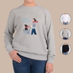 프린트티셔츠 헤비맨투맨 전색상 산책 강아지 디어마이펫 그림