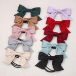 리본 머리끈 데일리 헤어 포인트 머리고무줄 그린