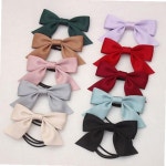 리본 머리끈 데일리 헤어 포인트 머리고무줄 그린