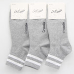 크로커다일 남자 중목 양말 3켤레세트