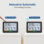 뉴엔터 기상 관측소 무선 실내 실외 다중 센서 디지털 원자 시계 날씨 온도계 온도