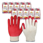 서울상사 매일장갑 매일장갑 적색 반코팅장갑 100켤레 코팅장갑 면 목장갑 - 09 삼아 완정코팅장갑 30켤레