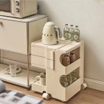 미드센츄리 304 스테인레스 고급형 이동식 수납형 모듈 트롤리 2단 수납2칸 수납장 민트 미드센츄리 트롤리 2X2