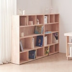 가구샘 고무나무 4단 수납 책장 750 H5385