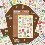 워너디스 워너디스 워너디스 동글동글 귀엽게 한 달 살기 스티커 팩