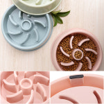 밥그릇 사료 슬로우 과식 급체 식기 애견 강아지 방지 랜덤발송