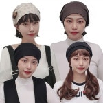 모위드 모위드 항암치료 비니 여자 남자 두건 실내용 수면 주방 사계절 병원 15 세로줄양면비니
