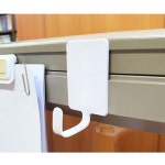 철사후크 사각 무지 31x93 2개 고리 걸이 A0295