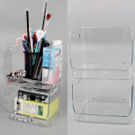 F1 투명 펜트리 선반 정리함 리빙박스 펜트리정리함 책상정리 투명보관함 투명서랍장
