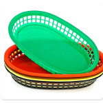 튀김 햄버거 분식점 포장마차 바구니 트레이 색상랜덤 감자튀김접시 감자튀김트레이