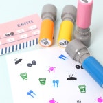 두루디자인 베이직 원형 꼬마 스탬프 자체로고 수정 잉크