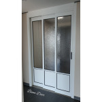 거실도어 슬라이딩도어 아파트현관중문 2연동중문 슬림 망입유리 1개