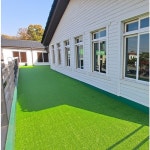 더조은인조잔디 마당 주택 테라스 옥상 셀프시공 국내산 고밀도 조경 인테리어 28mm고밀도 20mx50cm 동의 1개