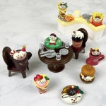 데꼴 카페 베이커리 시리즈 고양이 미니어쳐 피규어 07 민트초코 도너츠
