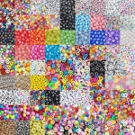 파랑새97 알파벳 이니셜 스마일 비즈 구슬공예 팔찌 키링 시드비즈 마스크 스트랩 재료 D-7 형광 믹스볼 1개