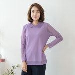 마담4060 엄마옷 마담4060 망플리츠카라티셔츠- RATE305003