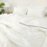 하나침장 카멜브론 세미마이크로 차렵이불 Q침구세트 패드Q