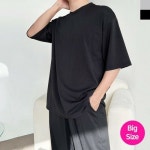 반팔티셔츠 여름 브이넥 골프 남성 롱티 라운드 루즈핏 여성 빅 티셔츠 남자 카라티