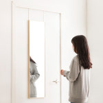 포스트모던 공간활용 알루미늄 문걸이 거울