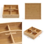 수납보관함 대나무 탕비실 4칸 티박스