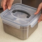 아이젠베르그 밀폐용기 정사각 스텐 반찬통