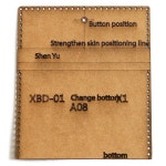 실용적인 남성용 비즈니스 단지갑 가죽 공예 패턴 DIY 스텐실 재봉 크래프트 종이 템플릿 1 세트