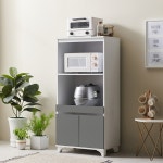 퍼니하우스 로즈 1200 전자렌지대 다용도 밥통 주방 정리 수납 냉장고 옆 선반장