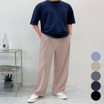 남자 여름 아이스 일자바지 찰랑 와이드 쿨 팬츠