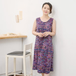 조이마담 마패 컬러 나시 홈웨어 원피스 엄마홈드레스 50대60대중년여성잠옷 H8174