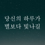 모노먼트 모노먼트 한글 감성 레터링 스티커 - 당신의 하루가 별보다 빛나길 M