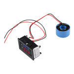 AC 디지털 LCD 전압계 Ammeter 10A 50A 100A 220V 전압 전류 미터 테스터 감지기 현재 변압기 50-500V