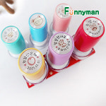 퍼니맨 퍼니맨 퍼니맨 S-11 원형 책도장 블루케이스 분홍잉크