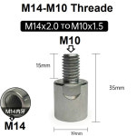 M10 M14 어댑터 앵글 그라인더 폴리 셔 인터페이스 커넥터 나사 변환기 1 PC 연결로드 너트 슬롯