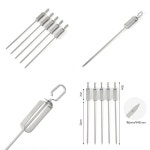 캠핑용 슬라이드 바베큐 꼬치 5p세트 스텐 차박 야외