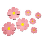 해피메이크 두겹 종이 코스모스 가을 환경꾸미기 미술수업 2 코스모스 소 1개