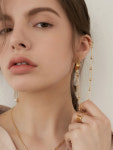 살롱드조이 아뜰리에 살롱드조이 LEAVESLEAVES 17P 세이프티핀 체인 컨버터블 참 safety pin chain convertible charm 17