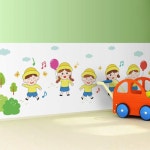 꾸밈 pr423-신나는유치원 불투명유리시트지