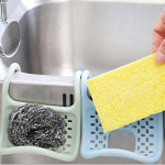 고리 거치대 건조 받침대 물빠짐 실리콘 수세미 걸이 휘어지는수세미걸이