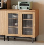 모던하우스 모던하우스 글렌 수납장 유리도어형 오크 W800 X D400 X 오크 DL0923001 H850MM