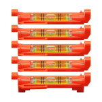 2 5개 버블 레벨 스피릿 측정 미터 정밀 경사계 수 눈금자 도구