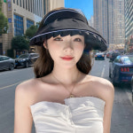 프릴리즈 크로스백 썬캡 와이드 스트랩 여름모자