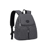 여성 가벼운 책가방 포켓 백팩 데일리 중년 가방 블랙도트